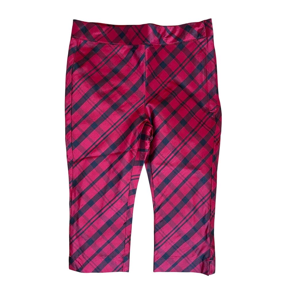 Janie and Jack Baby Red & Black Plaid Pants Size 18-24mos NEW NWT